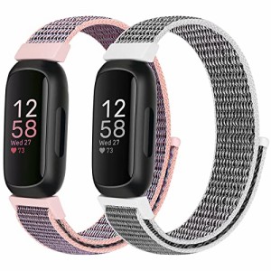 Bcuckood 腕時計バンド Fitbit Inspire 3/Inspire 2/Inspire HR/Inspire/Fitbit Ace 3/Ace 2 レディース メンズ キッズバンド ナイロン