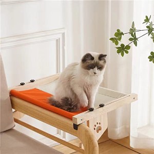 猫 ペットハンモック 犬猫用ベッド 猫ハンモック 木製 夏 猫窓用 ハンモック 猫寝床 ウィンドウベッド ペットベッド ネコ ハンモックベッ