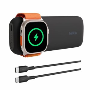 Belkin Apple Watch モバイルバッテリー 充電器 2-in-1 Apple Watch + iPhone 急速充電 2台同時充電(Apple Watch 7.5W/iPhone 15W) 10000