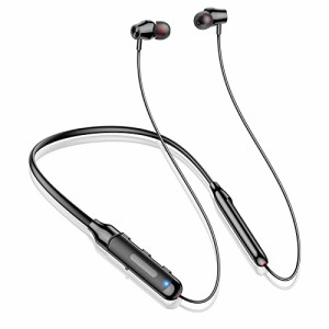 【2023年新ネックバンド型Bluetoothイヤホン】Bluetooth イヤホン ワイヤレスネックバンド型 CVC8.0ノイズキャンセリング Hi-Fi音質でク