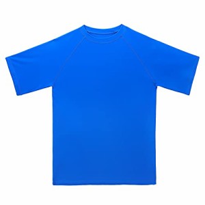 LACOFIA メンズ ラッシュガード 男の子 半袖 水着 Tシャツ 水陸両用 ウェットスーツ uvカット UPF50+ 明るい色 大きいサイズ プール 海（