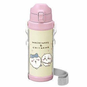 OSK 水筒 ダイレクトステンレスボトル 800ml ちいかわ ストラップ付 ロック付き ワンプッシュ 保冷 直飲み 可愛い ドリンク 飲み物 SBR-8