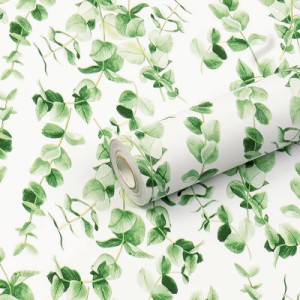 《送料無料》Homya 壁紙シール 草木柄 剥がせる壁紙 防水 リメイクシート 葉柄 DIYシール 
