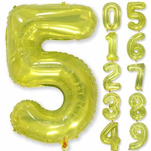 40インチ 誕生日 数字バルーン ゼリー系 数字 0〜9 風船 バースデー デコレーション ストロー 付き バースデー パーティー 誕生日 飾り付
