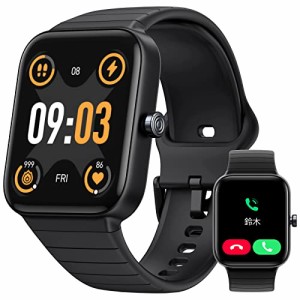 日本正規品 スマートウォッチ アンドロイド Alexa機能 Bluetooth5.3通話 1.85インチHDスクリーン Smart Watch 活動量計 腕時計 スポーツ