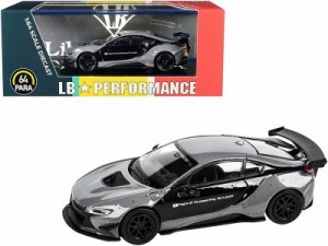 JADI リバティーウォーク BMW i8 ブラック/グレー LHD 1/64 PA55146