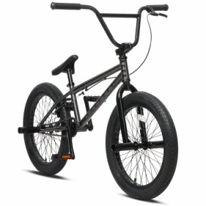 AVASTA BacchusBMX 自転車 20インチ フリースタイルBMXバイク スチール製ペグ付属 3ピースクランク初心者に最適 高炭素鋼フレーム 後U字