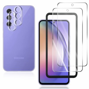 【2枚レンズ保護フィルム+2枚ガラスフィルム】対応 Galaxy A54 5G SC-53D/SCG21 用のガラスフィルム 2枚 + 2枚 対応 Galaxy A54 SC-53D 