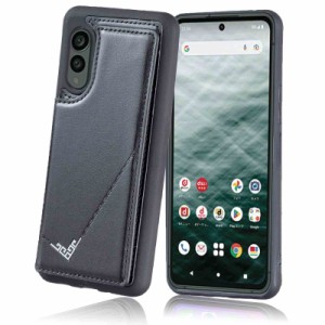 【 Viesa 】 背面カバー ケース手帳型 arrows N F-51C docomo 対応 FUJITSU ランヤード付 背面型ケース （ ブラック) 美しい、軽？薄 持