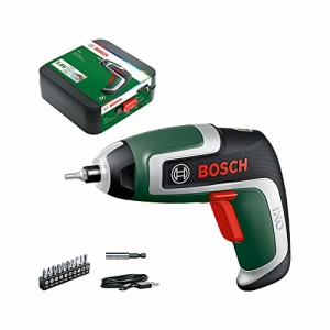 BOSCH(ﾎﾞｯｼｭ) コードレスドライバー (本体のみ、ビットセット（10本）、マグネットビットホルダー、マイクロUSBケーブル（Type-B）