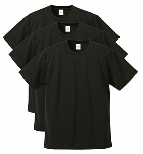 ユナイテッドアスレ ドライ アスレチック Tシャツ 3枚組 ブラック M
