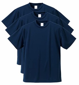 ユナイテッドアスレ ドライ アスレチック Tシャツ 3枚組 ネイビー XL