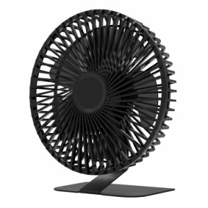 ランド 卓上扇風機 デスクファン どこでもFAN 2電源対応 (AC/USB) DCモーター搭載 角度調節 風量調節3段階 ブラック SF-DK38BK