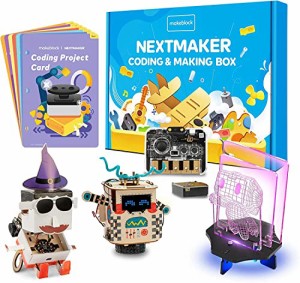 Makeblock Nextmaker 3-in-1 おもちゃ キット STEM 教育コーディングキット 8-10歳子供向け STEM おもちゃ 科学キット 子供向けのコーデ