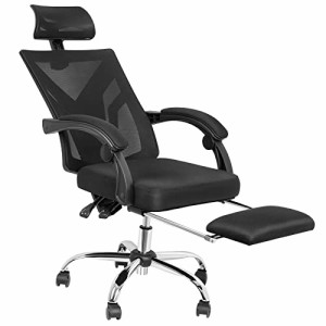 オフ ィスチェア 椅子 テレワーク 疲れない デスクチェア 事務椅子 回転椅子 無段階昇降 高通気性 360度回転 135度リクライニング 静音キ