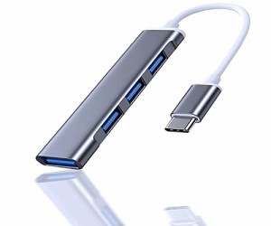 USBハブ Type-C to USB3.0 1ポートusb hub 車 usb 増設 usb 増設 usb 拡張 usb ポート USB2.0 3ポート usb 分岐 最大伝送速度5Gbps USB2.