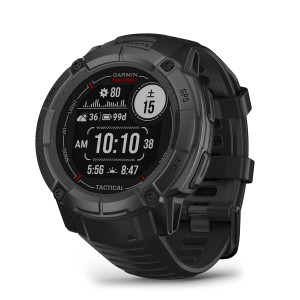 ガーミン(GARMIN) Instinct 2X Dual Power Tactical Edition Black タフネスGPSスマートウォッチ Suica対応 防水 防塵 耐熱 ストレス値 