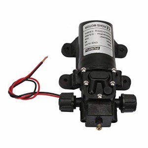 電動高圧ポンプ DC12V 70W 6L/分 自吸式ウォーターポンプ プラスチック製 両側スレッド 低電流 RVキャンピングカー マリンボート用 漏れ