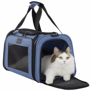 PETSFIT 犬 キャリー バッグ 猫キャリー 中・大型猫用・小型犬・うさぎ用 飛び出し防止リード付き 車載/ドライブ/キャンピング/旅行/通院