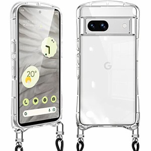 Google Pixel 7 A ケース ショルダー クリア ピクセル7a スマホケース カバー 全透明 耐衝撃 肩掛け 首掛け 可愛い かわいい 韓国 透明 T