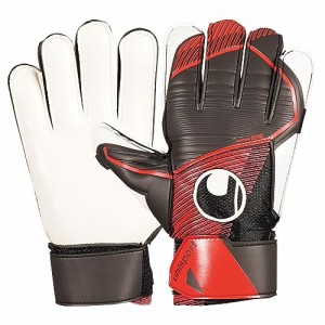 uhlsport (ウールシュポルト) 練習用 サッカー GK キーパーグローブ パワーライン スターターソフト 1011312 01 2 ブラックｘレッド×ホ