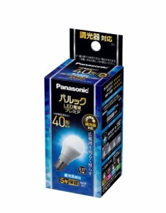 パナソニック ミニクリプトン型 パルック プレミア LED電球 口金 E17 電球40W形相当 昼光色相当(4.9W) 小形電球・広配光タイプ 1個入 調