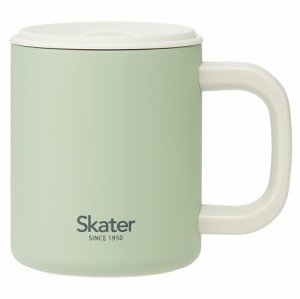 スケーター(Skater) 保温 保冷 ステンレス マグカップ 蓋付き 真空断熱二重構造 くすみグリーン 330ml STMG4N-A