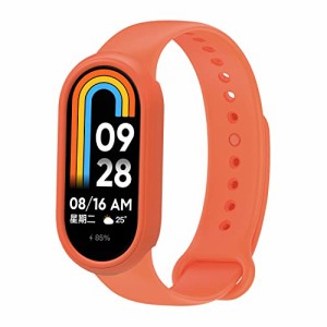 Seltureone セット xiaomi smart band 8 保護フレームケース+交換ベルト シリコン製バンド スマートバンド8バンド 保護カバー 充電対応