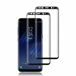 【二枚】FOR Galaxy S8 SC-02J 用のガラスフィルム for Galaxy S8 SC-02J 用のフィルム 液晶保護フィルムfor Galaxy S8 SC-02J 用のケー