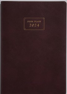 高橋書店 高橋 手帳 2024年 A5 業務日誌 エンジ No.55 (2024年 1月始まり)