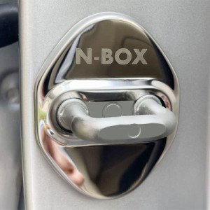 TADOKAPATU ホンダ N-BOX ストライカー カバー ドアロック カバー メッキ アクセサリ ー 内装 パーツ 錆防止金属メッキ仕様 鏡面ステンレ