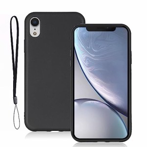 【 Antimam 】 i Phone XR 6.1 inch (6.1インチ) 用 ケース マットブラック ［ 柔軟性 TPU素材］ 超軍用規格 耐衝撃 指紋防止 アイフォン