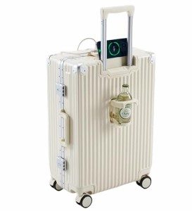 sboxwaku スーツケース Sサイズ 20インチ usbポート付き カップホルダー 機内持ち込み かわいい ダブルキャスター 静音効果 小型 拡張 