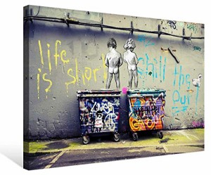 Banksy バンクシー おもらしっ子 ポスター アートパネル 絵画 写真 アートパネル 壁掛け 部屋飾り 背景絵画 美しい贈り物 プレゼント-リ