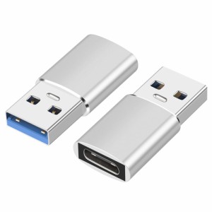 YFFSFDC USB 変換アダプタ 2個セット タイプc usb 変換 OTG対応 Type C (メス) to USB 3.0 (オス) 小型 変換アダプタ 5Gbps 高速データ転