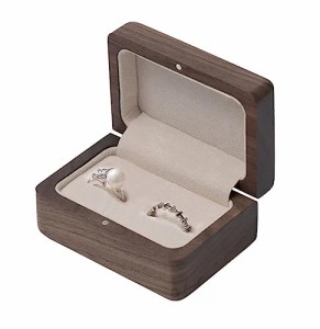 Sakulaya リングケース 指輪ケース 木製 リングボックス ジュエリー収納 記念日プレゼント 高級 おしゃれ 小さい 持ち運び