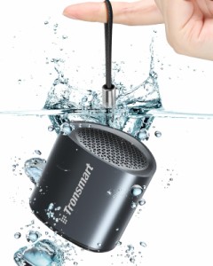 Tronsmart Bluetoothスピーカー IPX7 防水, 小型 T-W-S ブルートゥ ース ワイヤレス ステレオサウンド, 携帯 お風呂 アウトドアキャンプ 