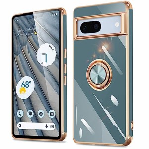 Google Pixel 7a ケース リング付き 耐衝撃 グーグル ピクセル7a カバー リング pixel7a 携帯カバー TPU 軽量 スタンド機能付き 360回転 