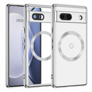 GUAGUA Google Pixel 7A ケース クリア ケース 透明 MagSafe対応耐衝撃 Pixel 7A カバー 薄型 軽量 TPU 人気 ワイヤレス充電対応 スマホ