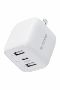 エレコム 充電器 Type-C 3ポート USB-C×1 USB-A×2 32W USB PD対応 折りたたみ式プラグ GaN採用 【 iPhone15/iPad/Macbook Air など対応