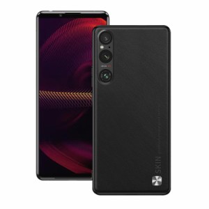 Kuoyida Xperia1 vケースSO-51D/SOG10対応TPU結合皮革薄型ソフトケース指紋防止滑り止め衝撃吸収ワイヤレス充電 スマホケース エクスペリ