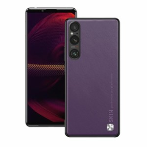 Kuoyida Xperia1 vケースSO-51D/SOG10対応TPU結合皮革薄型ソフトケース指紋防止滑り止め衝撃吸収ワイヤレス充電 スマホケース エクスペリ