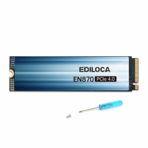 Ediloca EN870 SSD 2TB PCIe 4.0 NVMe M.2 2280 PS5動作確認済み 最大読込: 7450MB/s 最大書き：6750MB/s 3D NAND TLC 内蔵SSD ダイナミ