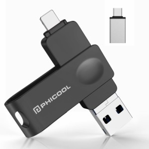 USBメモリー 128GB【専用アプリ不要 簡単接続】4in1フラッシュメモリー 大容量 高速 USB 3.0 スマホusbメモリー iOS Android パソコン適
