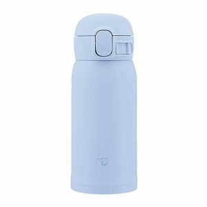 象印マホービン 水筒 シームレスせん 360ml ワンタッチ ステンレスマグ エアリーブルー パッキン一体化で洗うのは3点だけ SM-WS36-AM