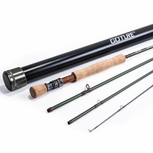 Goture(ゴチュール) フライロッド カーボンロッド 9フィート 2.7m 5wt フライフィッシングロッド 渓流 釣り場 マス釣り 超軽量 釣り竿 初