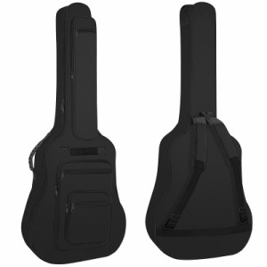 IBVIVIC ギターケース アコースティックギター ソフトケース 10mmスポンジ クラシックギター ケース 41インチ 軽量 ギグバッグ 肩掛け 手