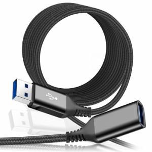 USB 延長ケーブル, 3M USB 3.0 延長ケーブル 5Gbps高速データ転送 AviBrex usb 延長 USB3.0規格 タイプAオス - タイプAメス USB 延長コー