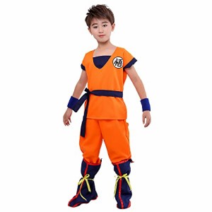 GSYCL ドラゴン 子供 コスプレ 孫悟空 悟文字 ハロウィン 仮装 人気 武道着 亀仙流 亀仙人 7点セット 文化祭 パーティー 変装 タトゥー