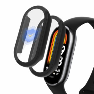 LanQii ケース Xiaomi Smart Band 8 対応/Xiaomi Mi Band 8 対応 ケース 【2個セット】 カバー Xiaomi Mi Band 8 スマートウォッチ 保護